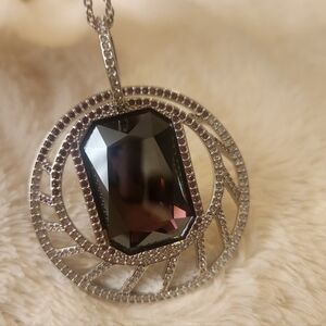 Swarovski Retired Purple Pendant Necklace